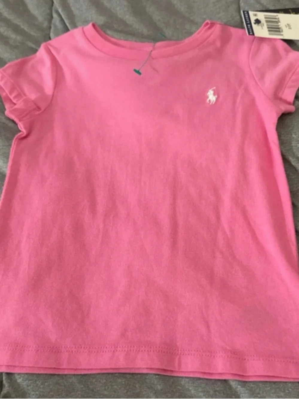 Ralph Lauren Hot Pink Girls Short-Sleeve Polo Tee